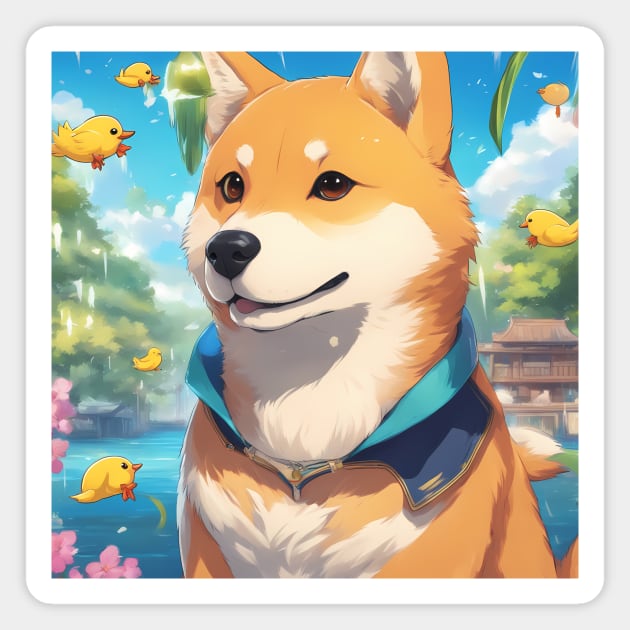 Shiba Of Desteny Magnet by animegirlnft